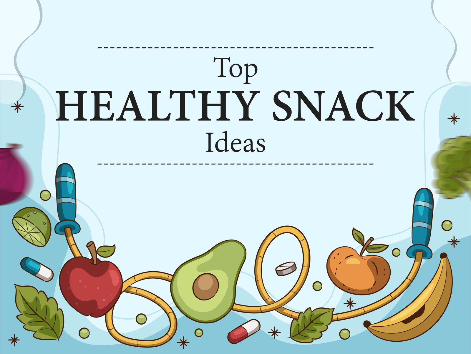 Healthy snack ideas poster