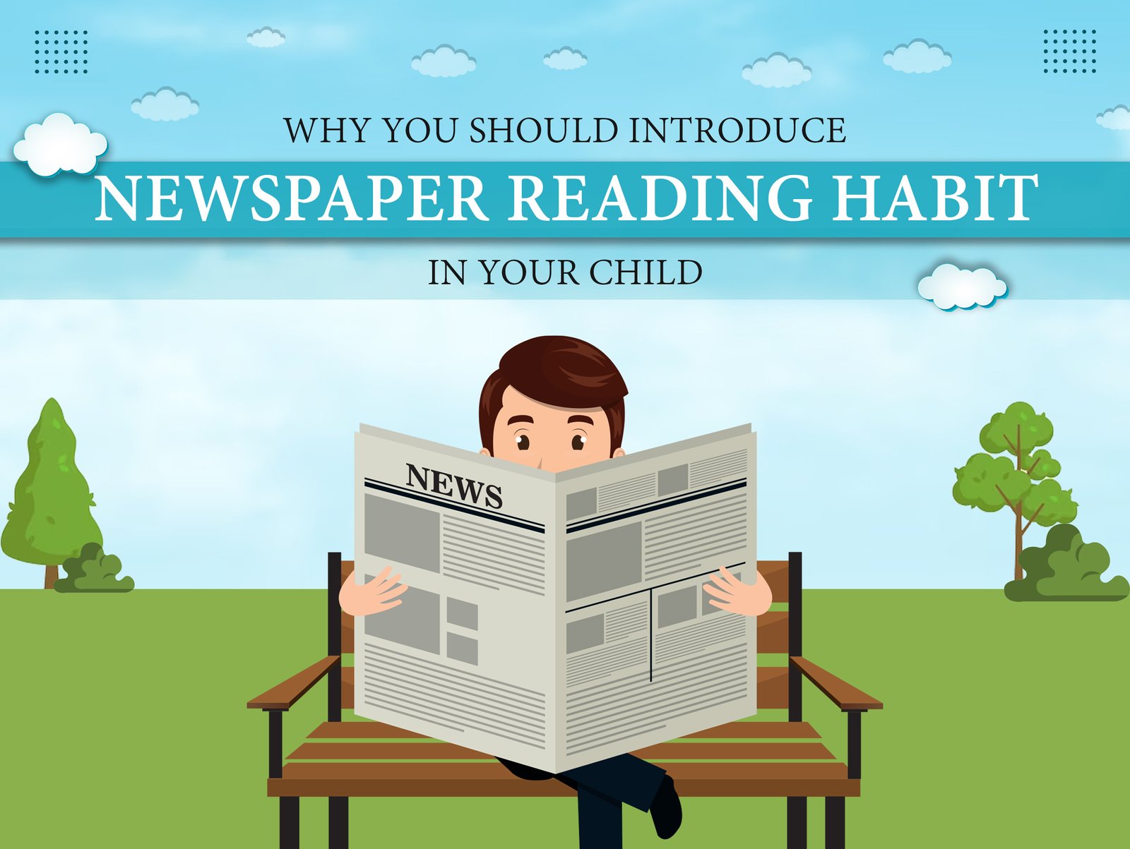 why you should introduce newspaper reading habit poster