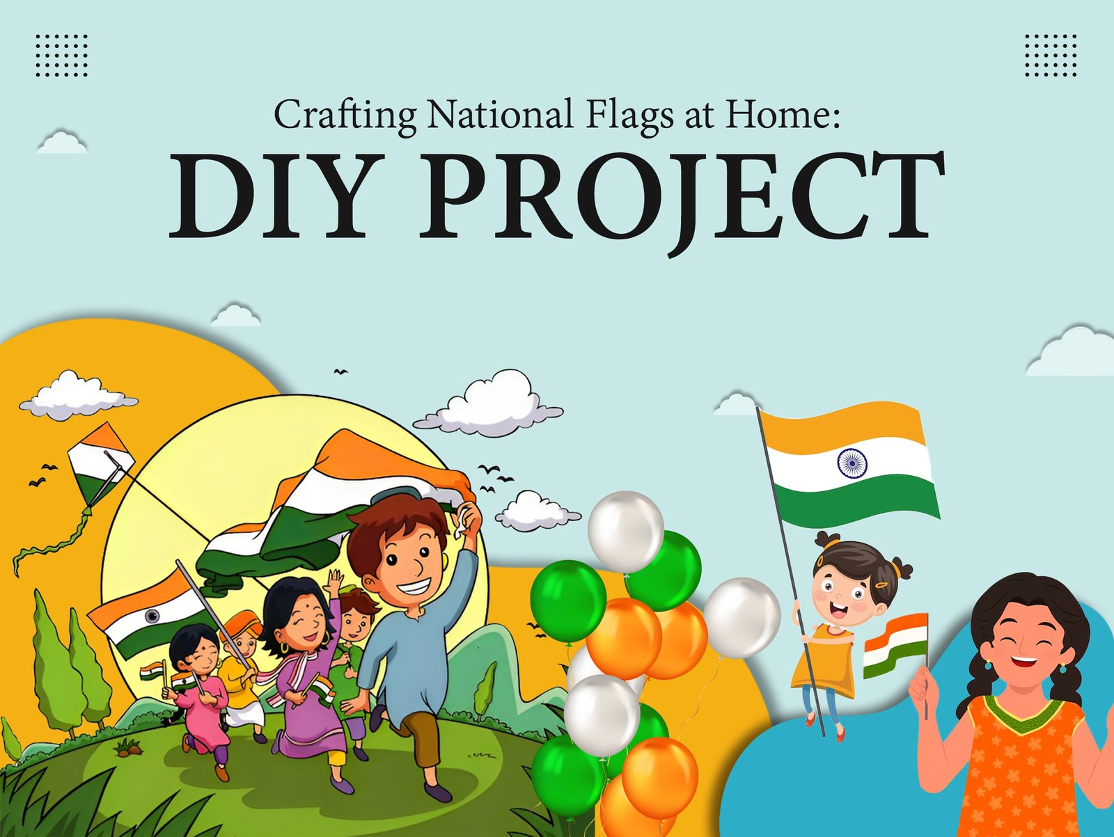 Crafting National flags at home posters