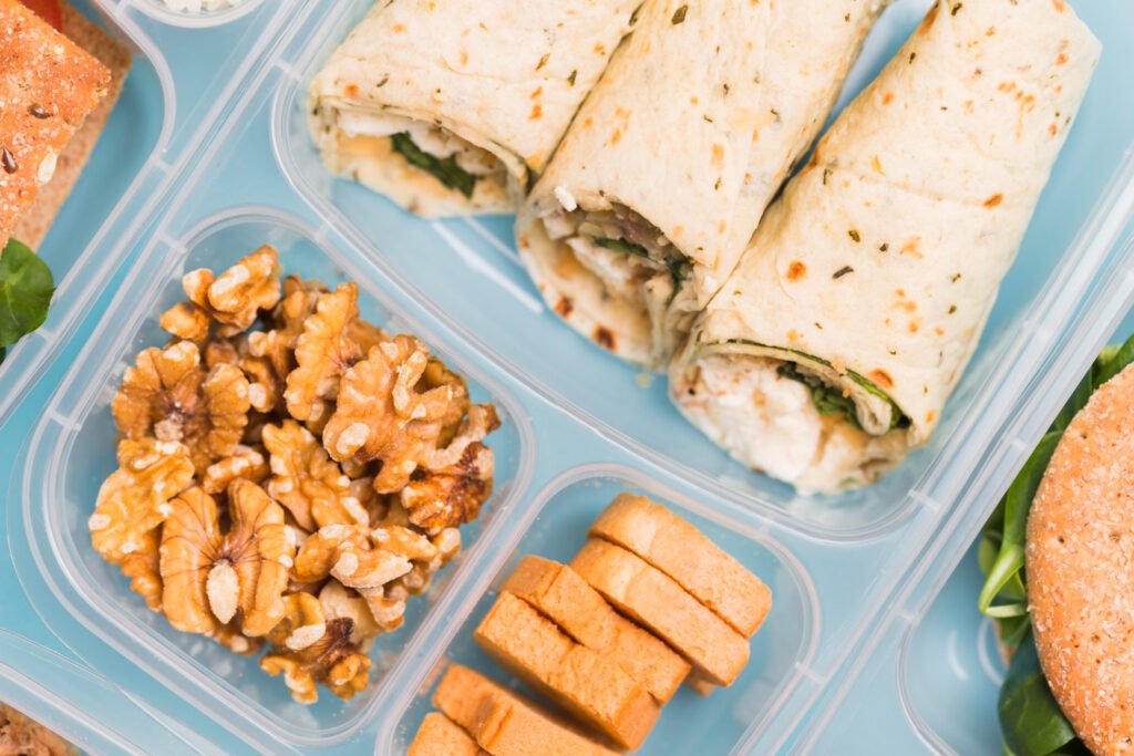 wraps in lunch box 
