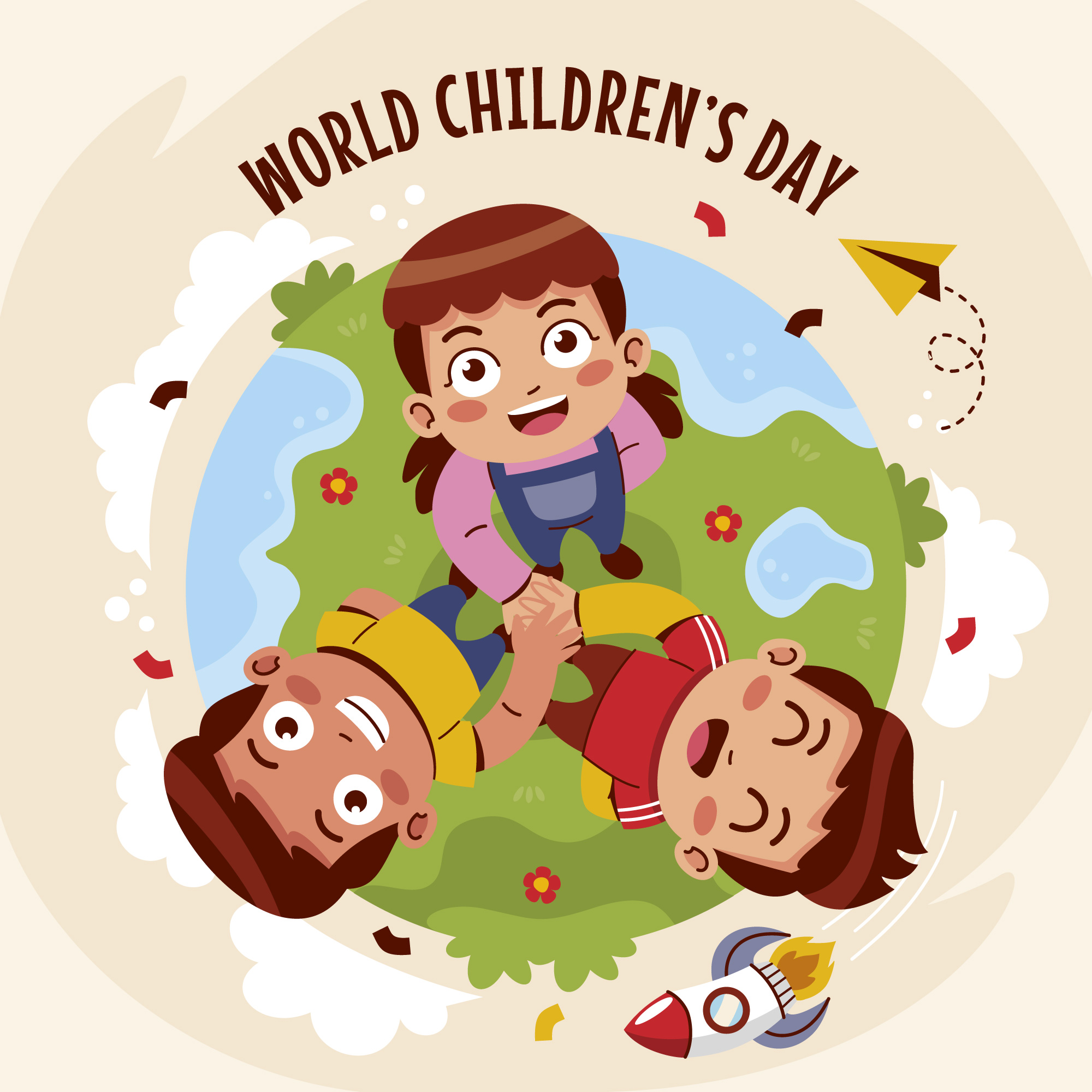 flat-illustration-world-children-s-day-celebration