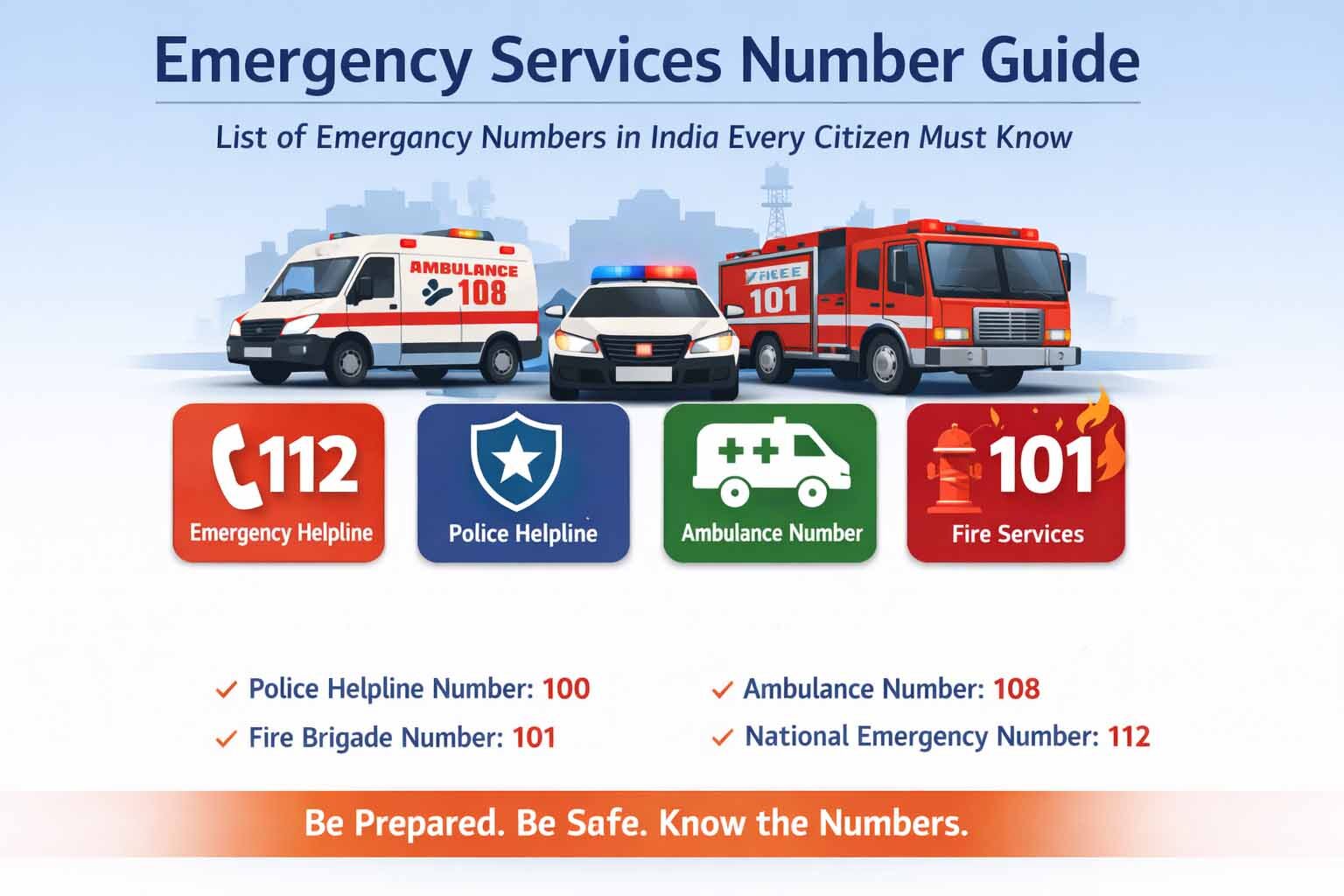 emergency services numbers
